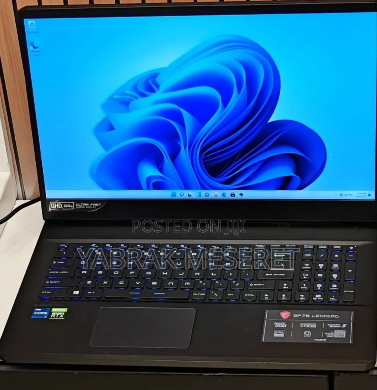 New Laptop MSI Pulse GL76 16GB Intel Core I7 SSD 512GB