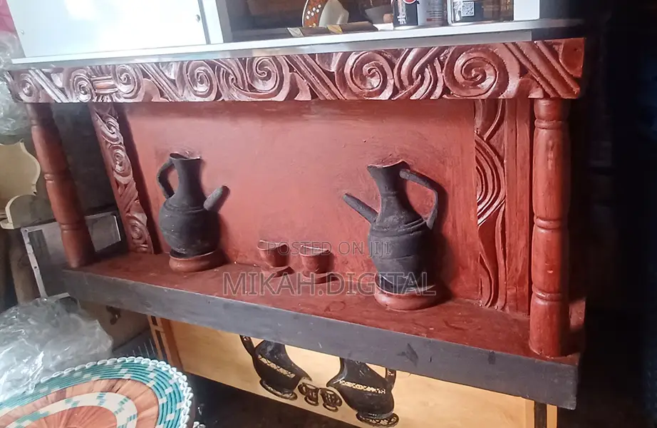 Big Wooden Rekebot for Business Coffee Ceremonies | ባለ 140 ሲኒ ረከቦት