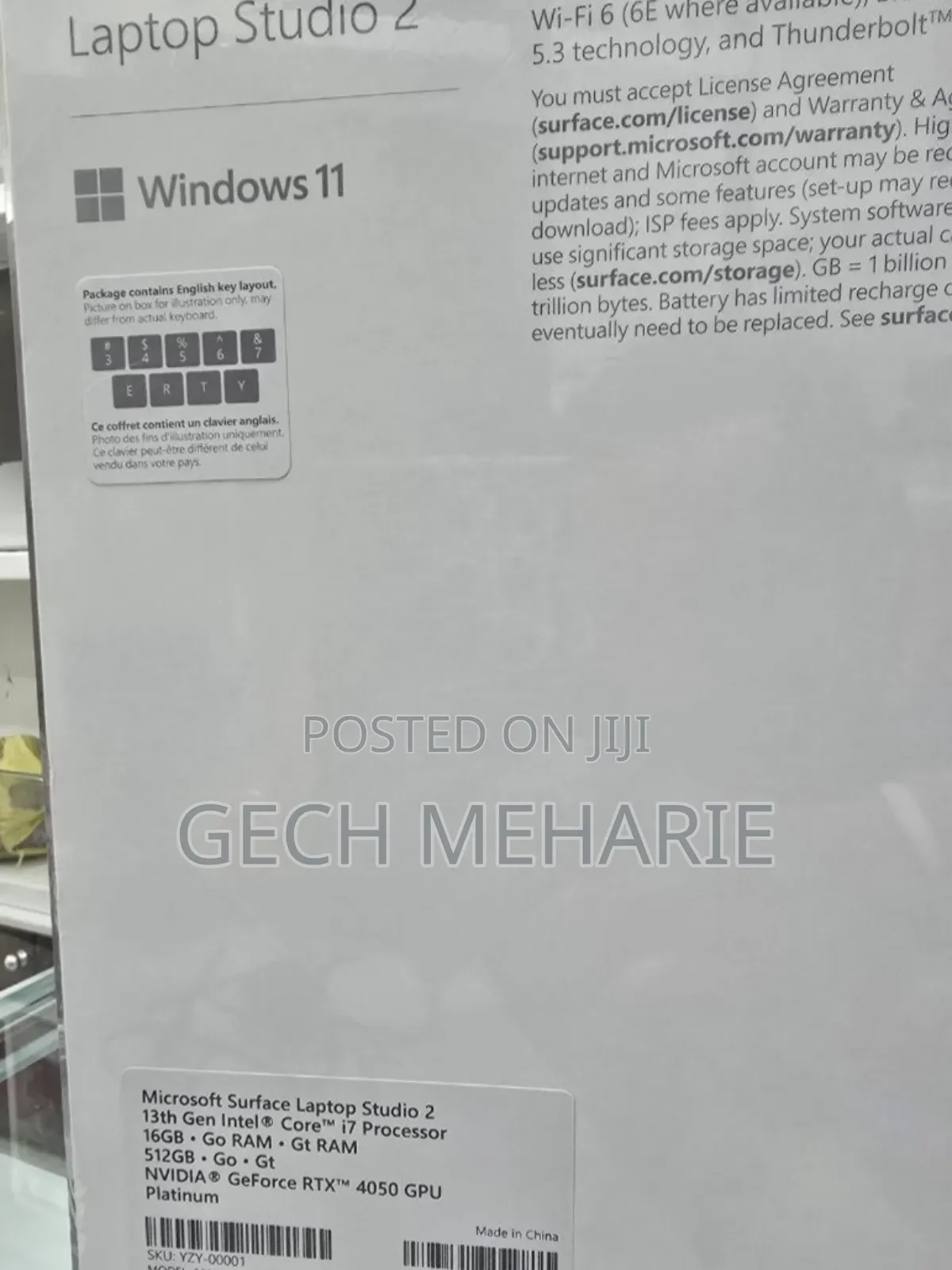 New Microsoft Surface Laptop Studio 2 16GB Intel Core I7 SSD 512GB