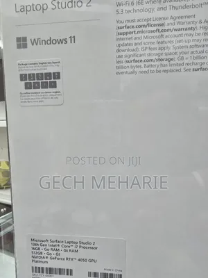 New Microsoft Surface Laptop Studio 2 16GB Intel Core I7 SSD 512GB