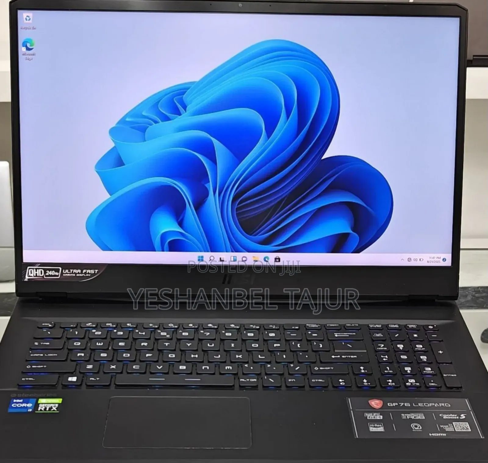 New Laptop MSI GP75 Leopard 16GB Intel Core I7 SSD 1T