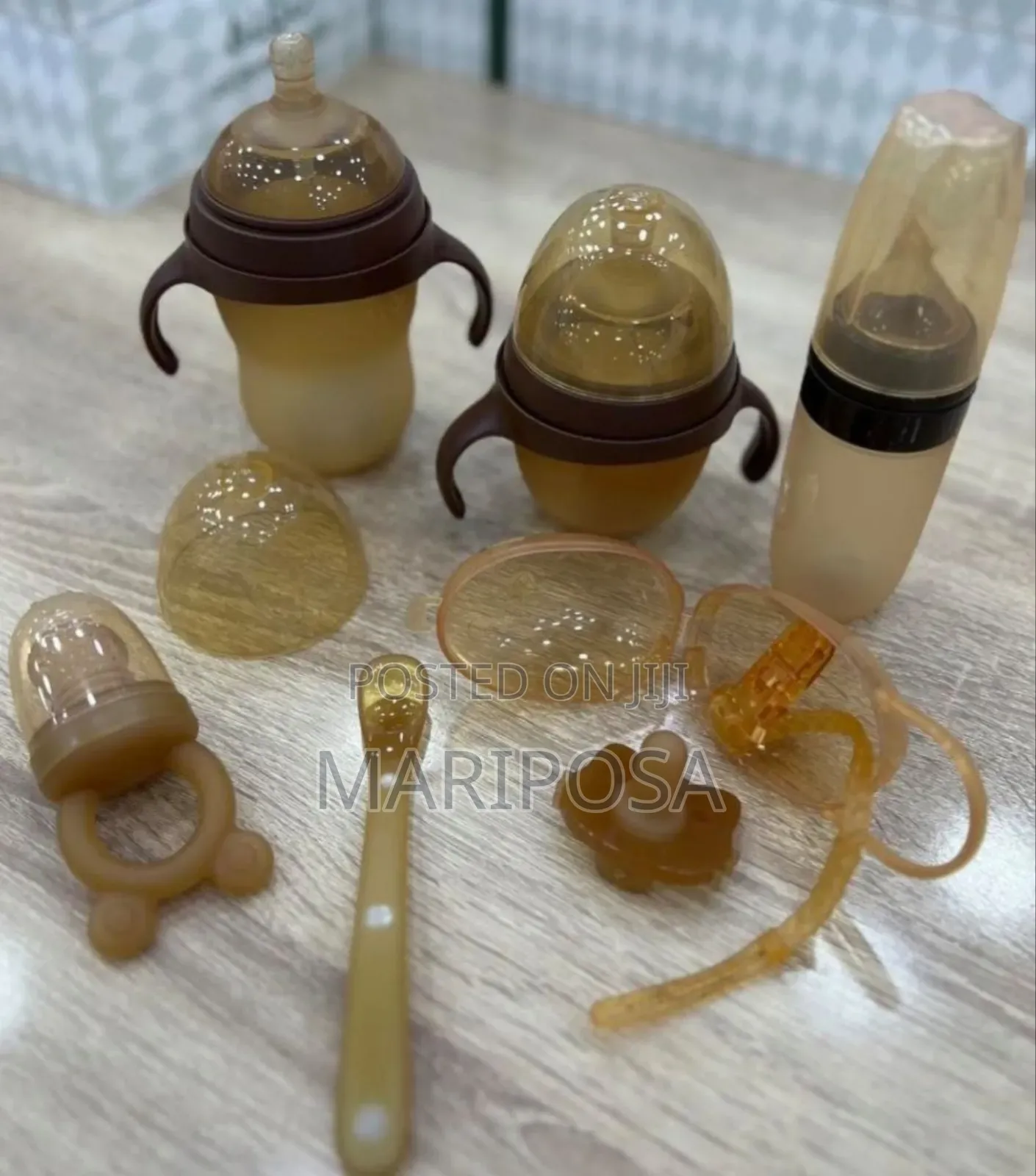 6 Pieces Bpa Free Silicone Baby Bottle