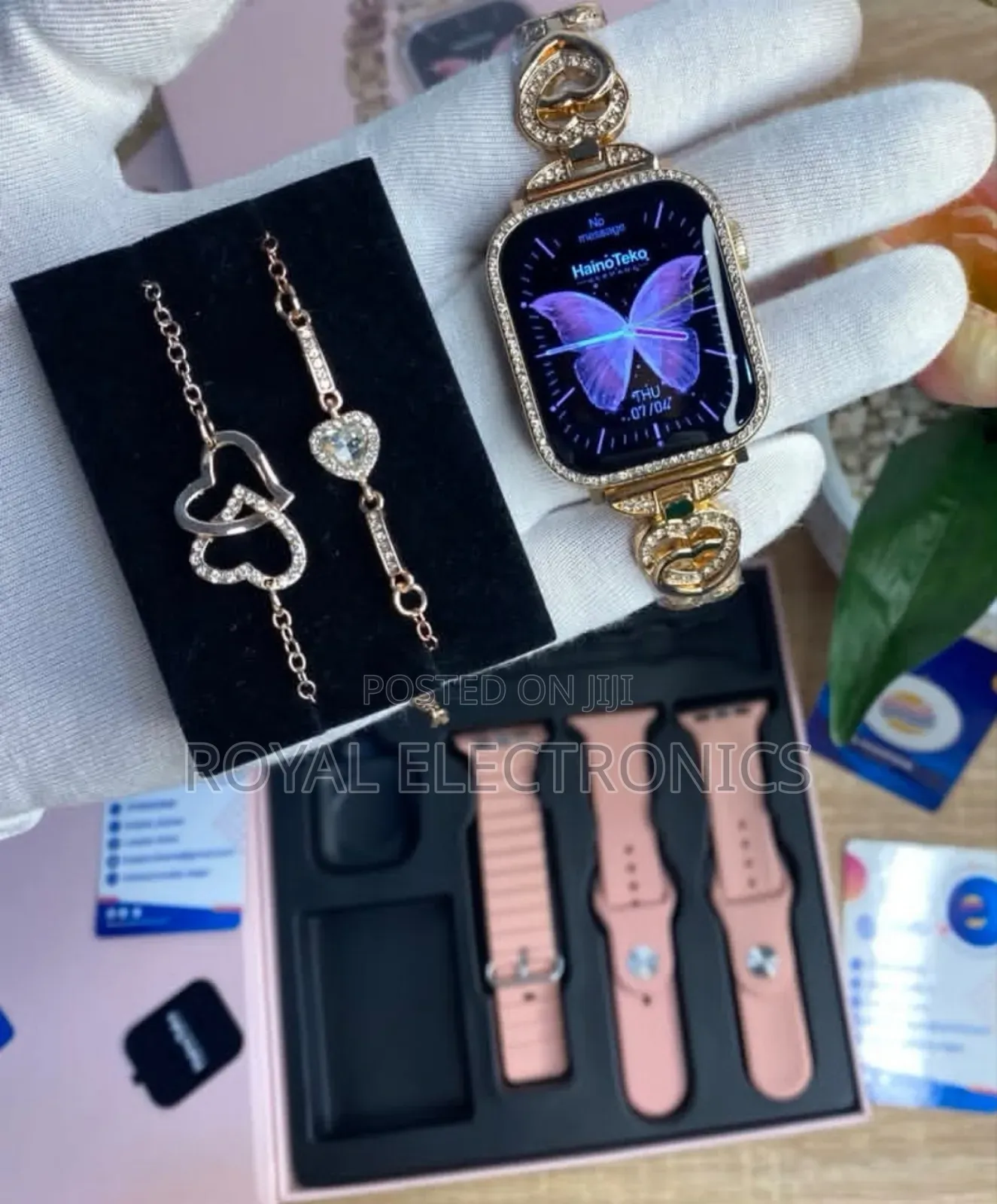 Original የሴት German Brand Smart Watch With 3 Straps Free Bracelet