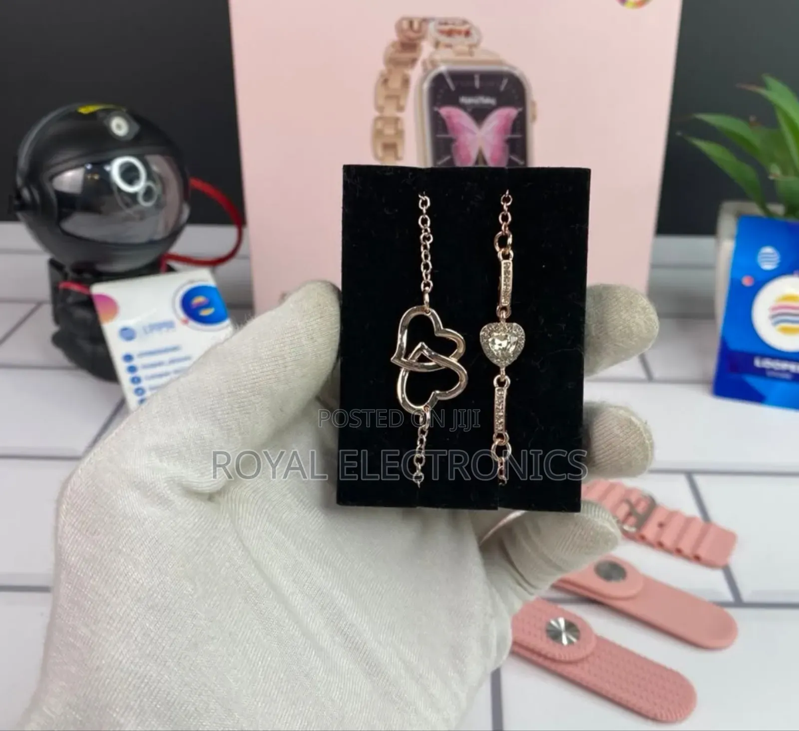 Original የሴት German Brand Smart Watch With 3 Straps Free Bracelet