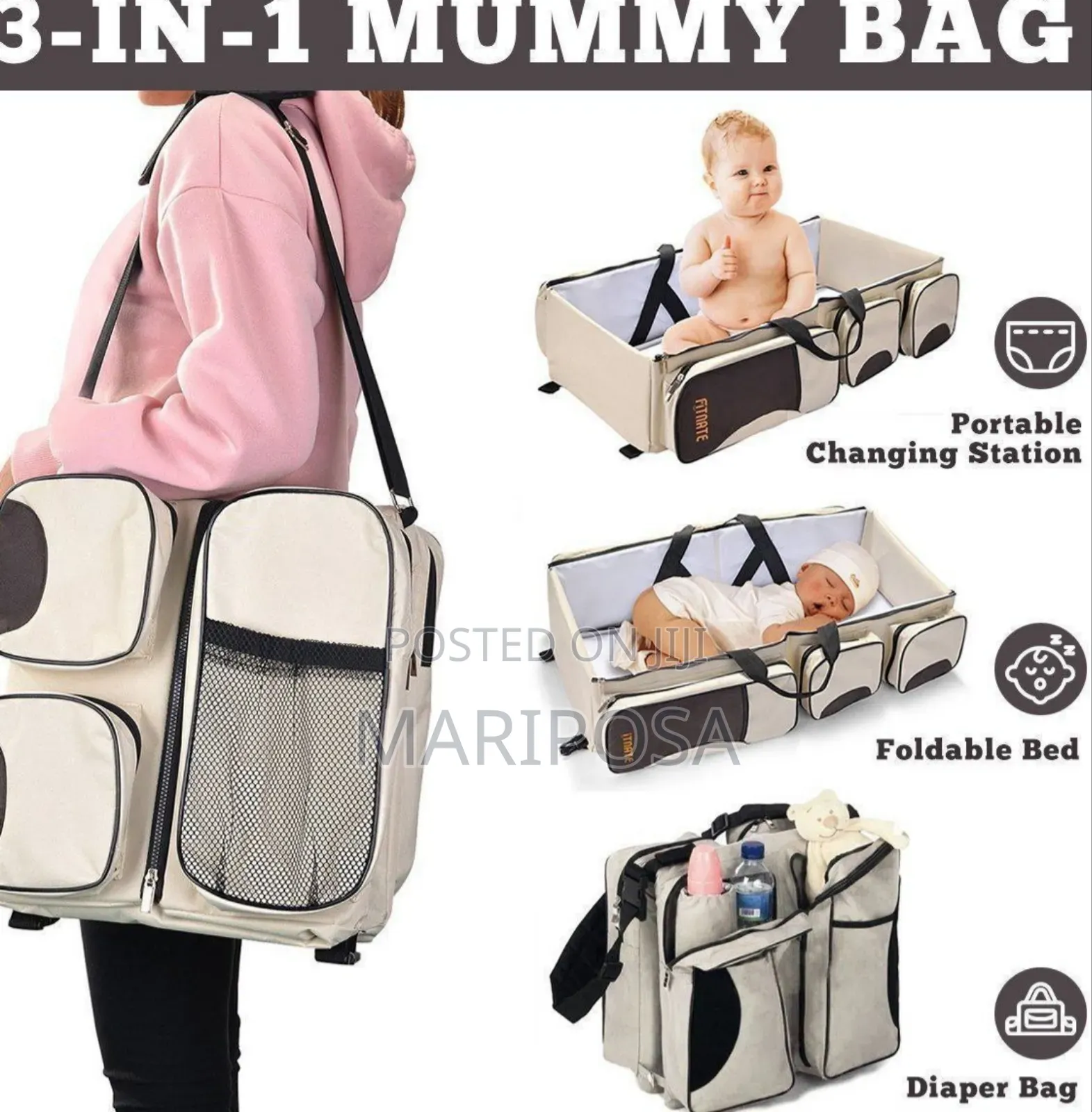 3in1 Portable Bed and Travel Bag