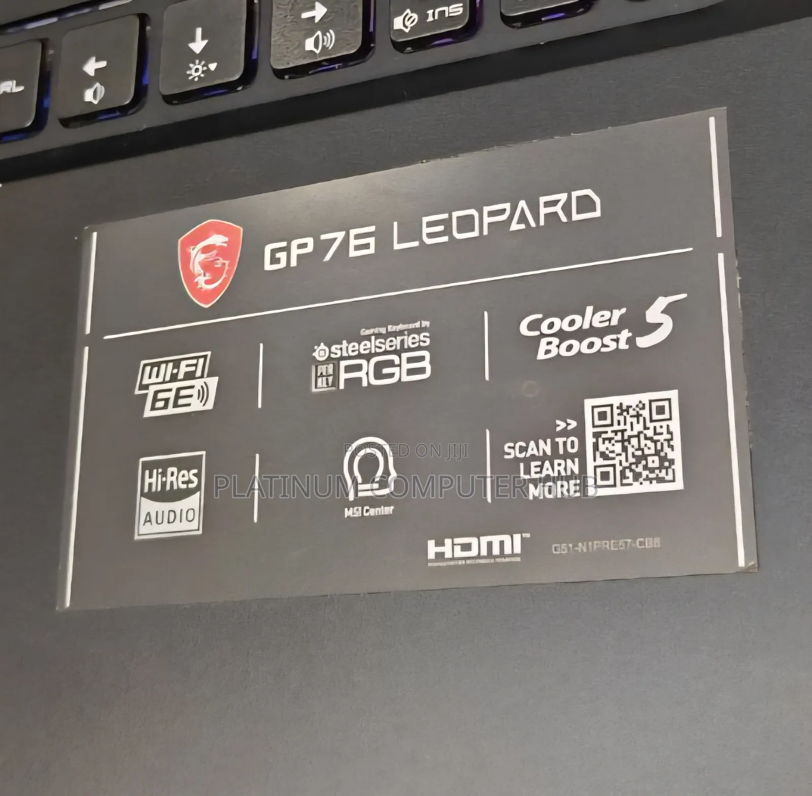 New Laptop MSI GP75 Leopard 16GB Intel Core I7 SSD 512GB