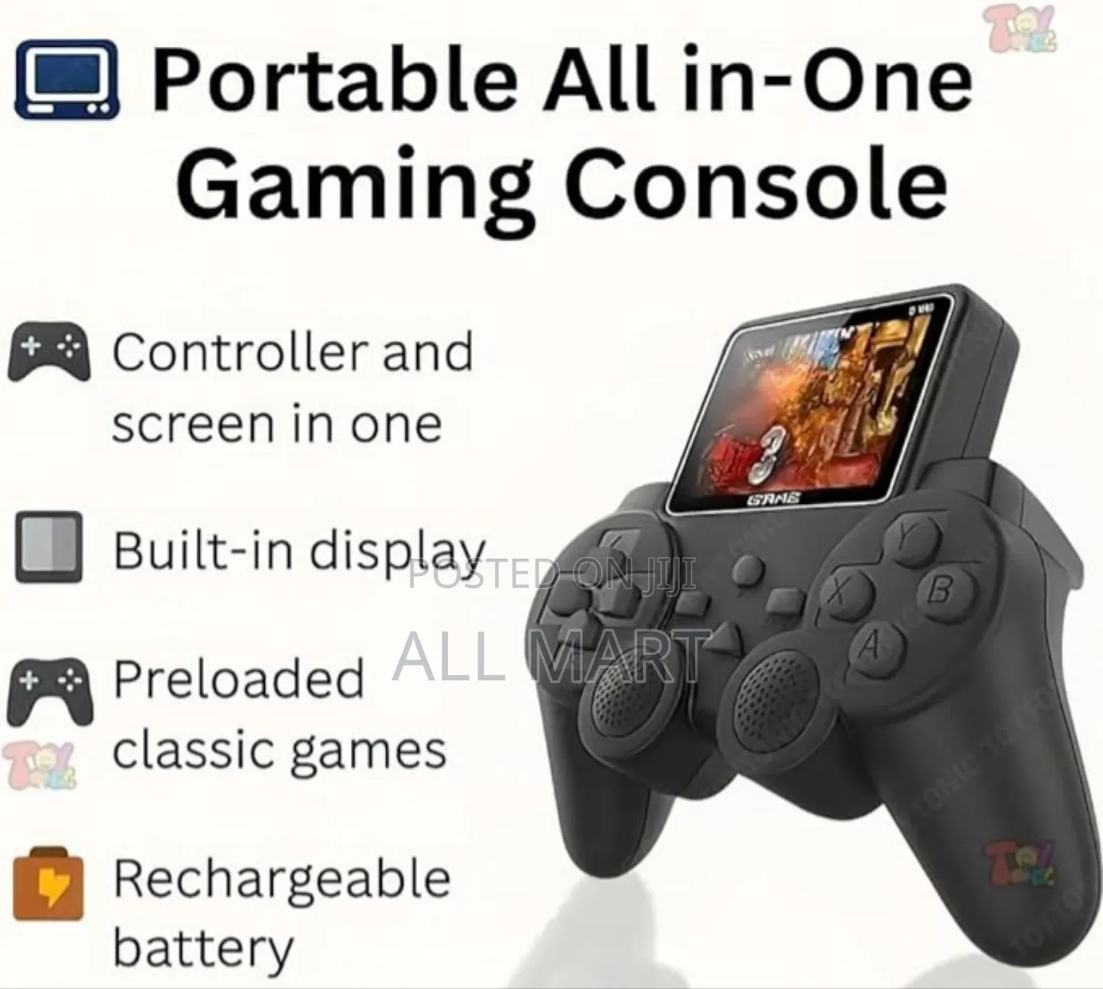 500 in 1 Kids Retro Game Player