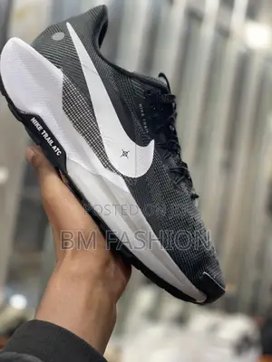 Photo - Nike Trail Black and White New Arrival Comfortable Shoes