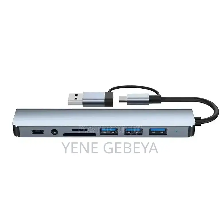 8-in-2 Usb Hub Docking Station