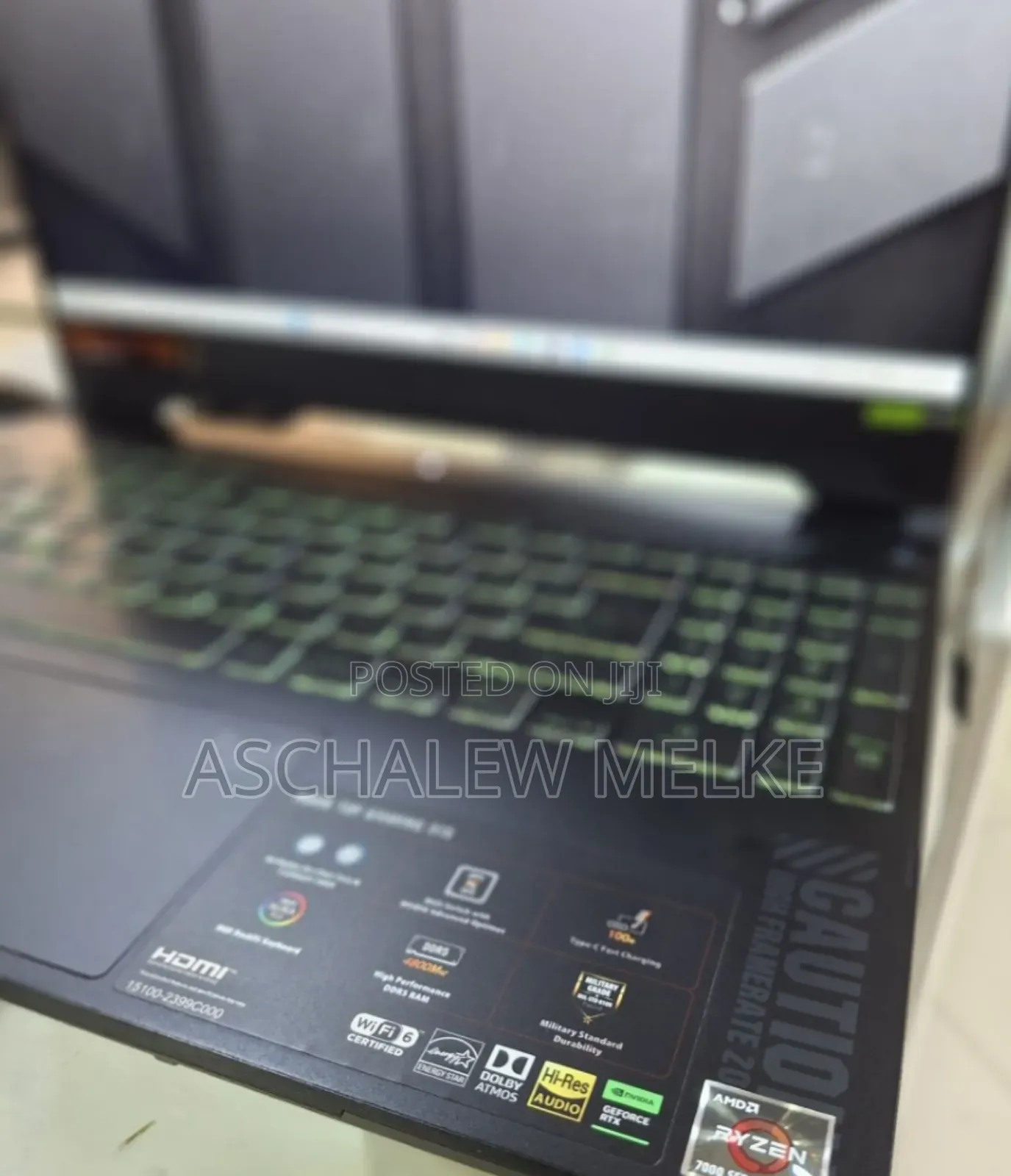 New Laptop Asus TUF Gaming A15 16GB AMD Ryzen 7 SSD 512GB