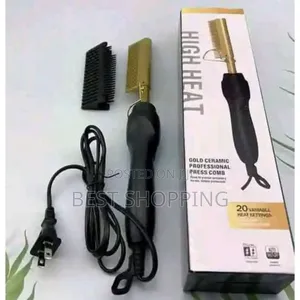 Electric Hair Styling Hot Comb ኤሌትሪክ ማበጠሪያ ማለስለሺያ