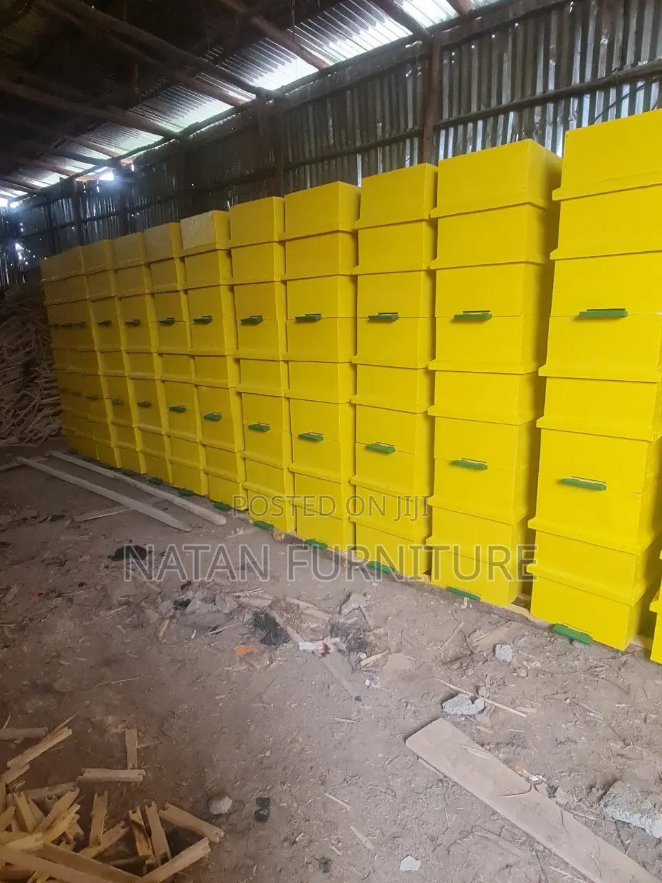 ዘመናዊ የንብ ቀፎ ተደራራቢ ሙሉ በሙሉ በዋንዛ የተሰራ የጀርመን ሞዴል