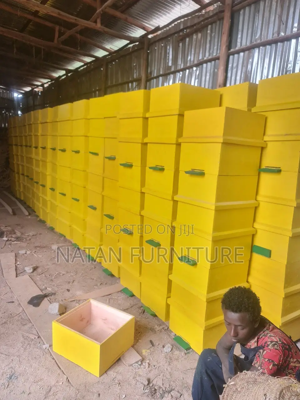 ዘመናዊ የንብ ቀፎ ተደራራቢ ሙሉ በሙሉ በዋንዛ የተሰራ የጀርመን ሞዴል