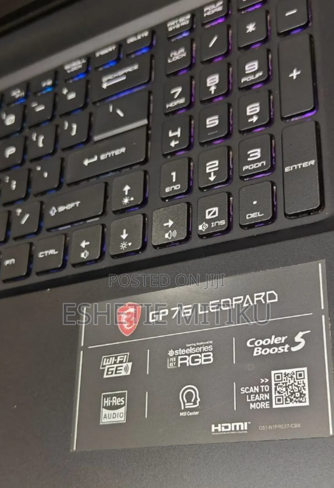 New Laptop MSI GP75 Leopard 16GB Intel Core I7 SSD 1T