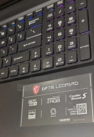 New Laptop MSI GP75 Leopard 16GB Intel Core I7 SSD 1T