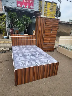 Photo - 1.20 አልጋና ቁምሳጥን በ25800. ከነፃ ዴሊቨሪ ጋር)