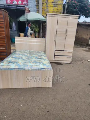 1.20 አልጋና ቁምሳጥን በ25800. ከነፃ ዴሊቨሪ ጋር)