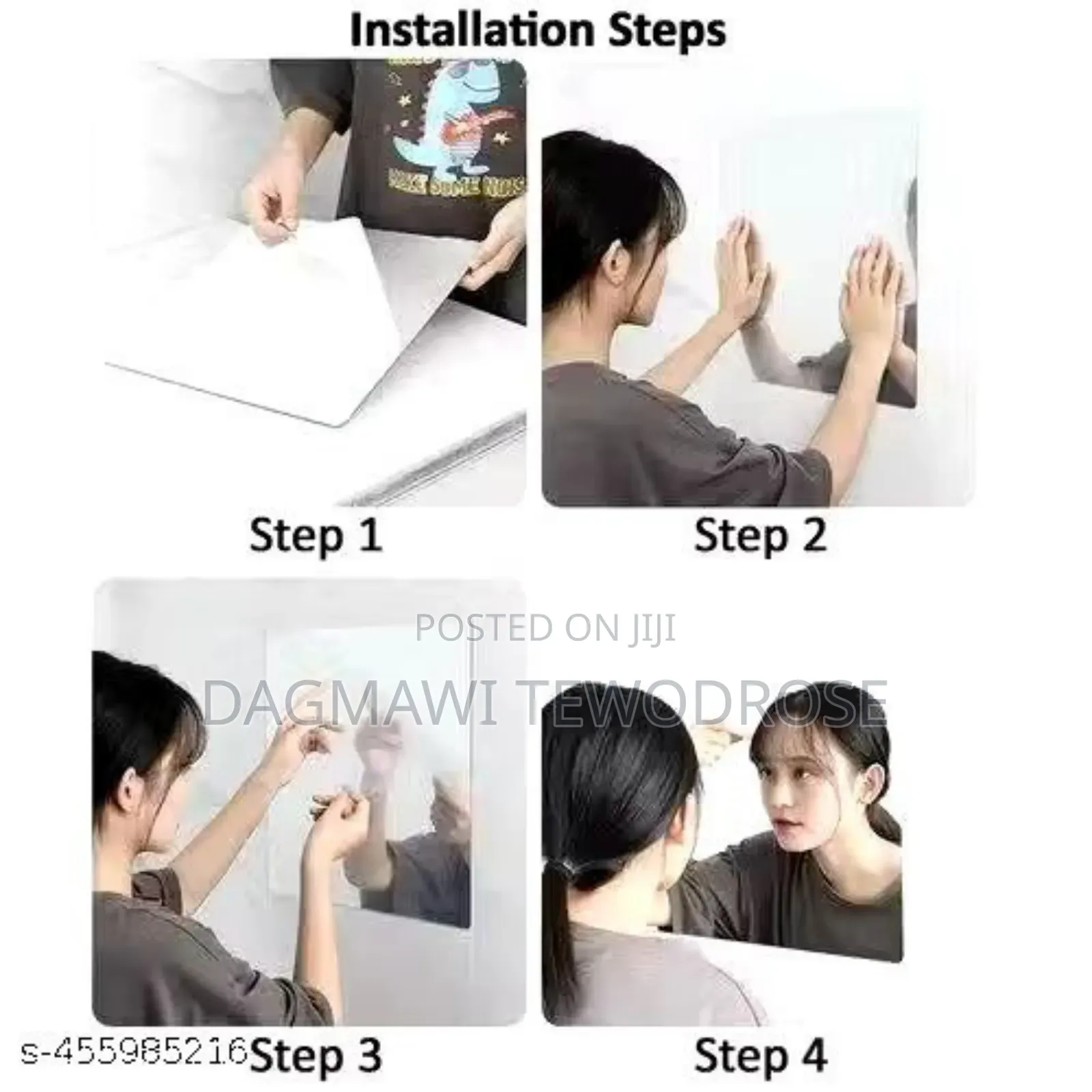 Rectangular Self-Adhesive Decorative Sticker Mirror