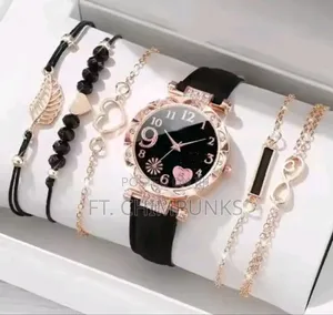 Women's Quartz Watch Bracelet Set