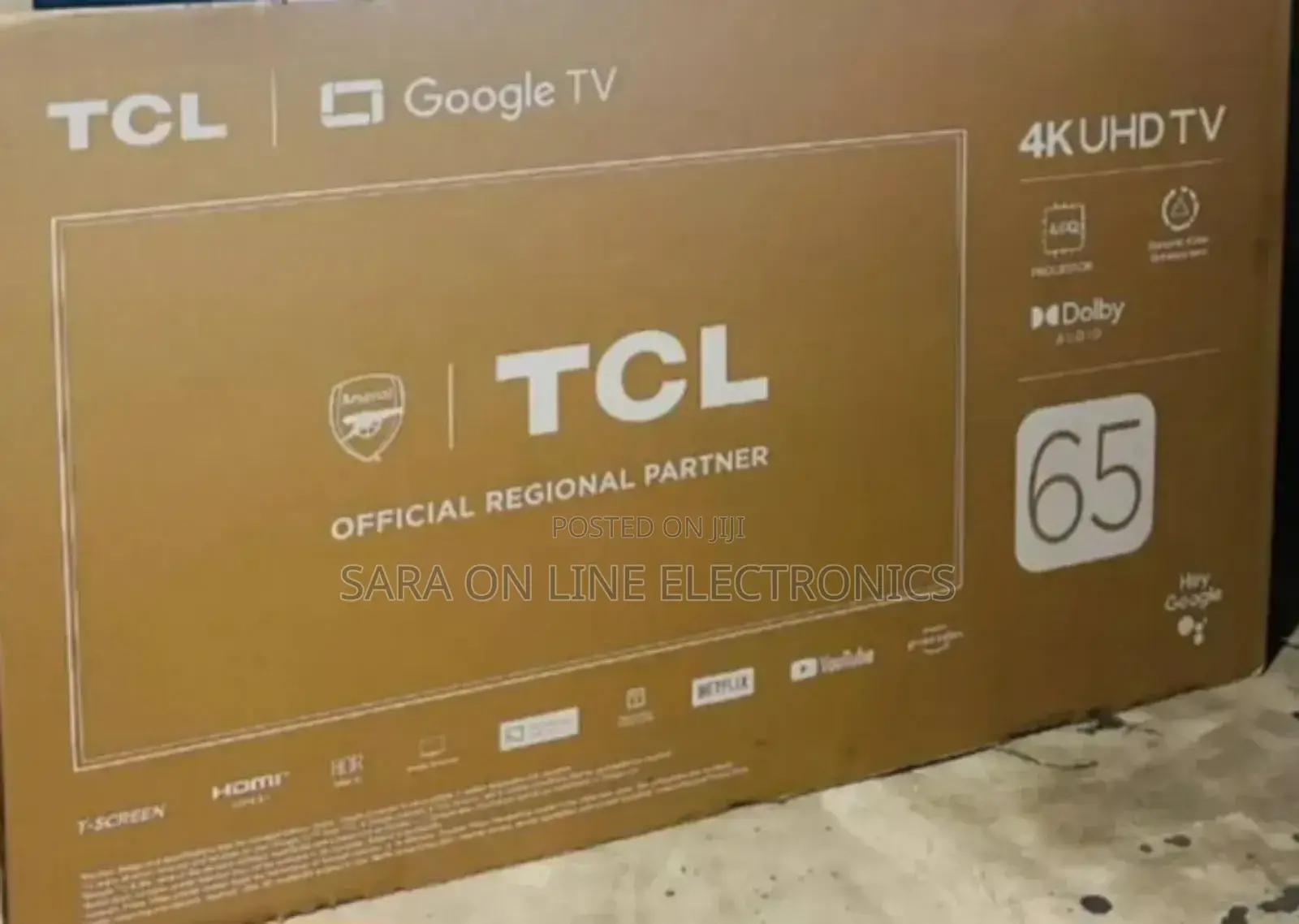 ▼Tcl 65"▲ Googel Uhd Android Tv◆ New 2025 ◆