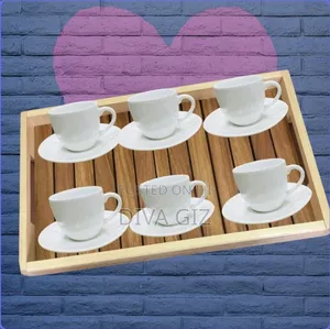 New Year's Discount 1. የጠረጴዛ ረከቦት/ ሰርቪስ መሆን የሚችል 2. 6 ስኒ