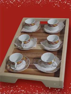 New Year's Discount 1. የጠረጴዛ ረከቦት/ ሰርቪስ መሆን የሚችል 2. 6 ስኒ