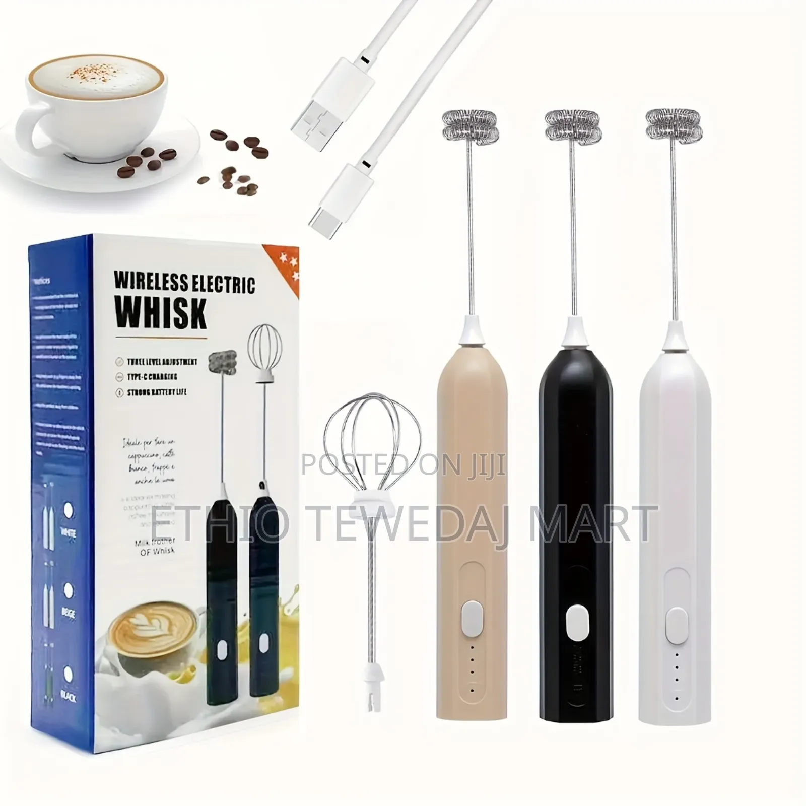 Whisk Usb Speed Adjustable Milk Frother