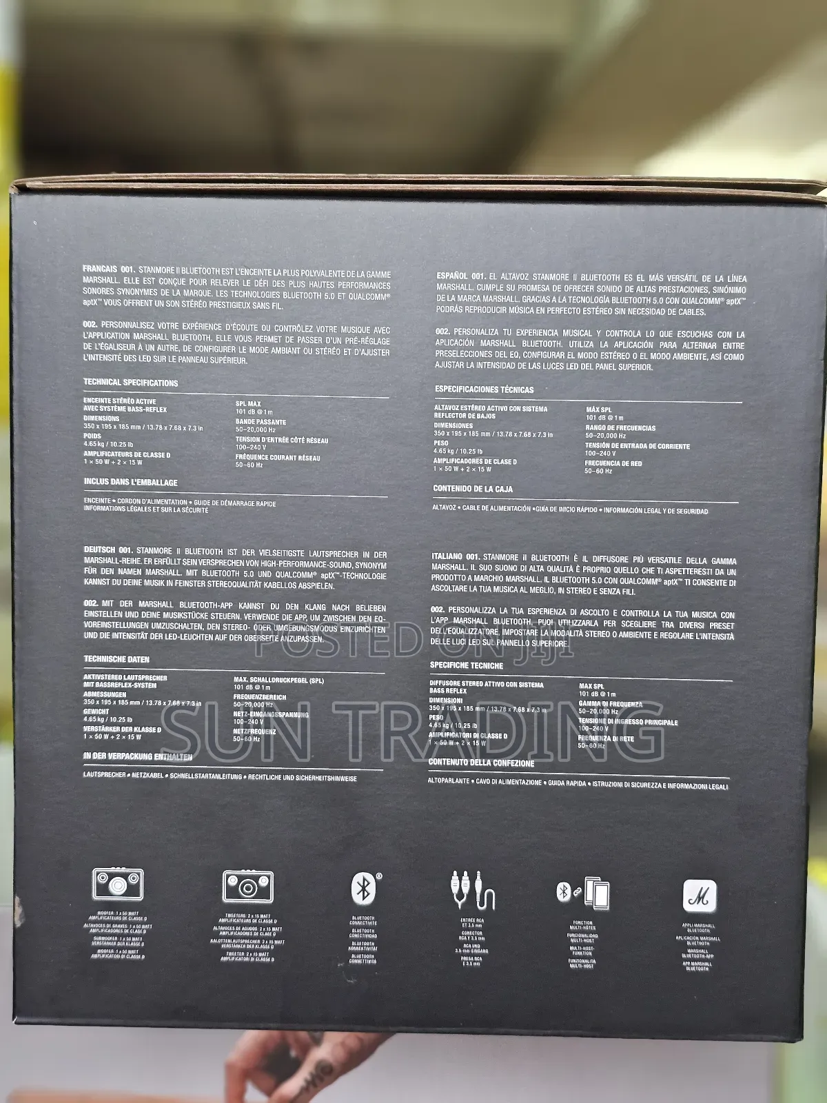 Marshall Stanmore 2 Premium Black Speaker