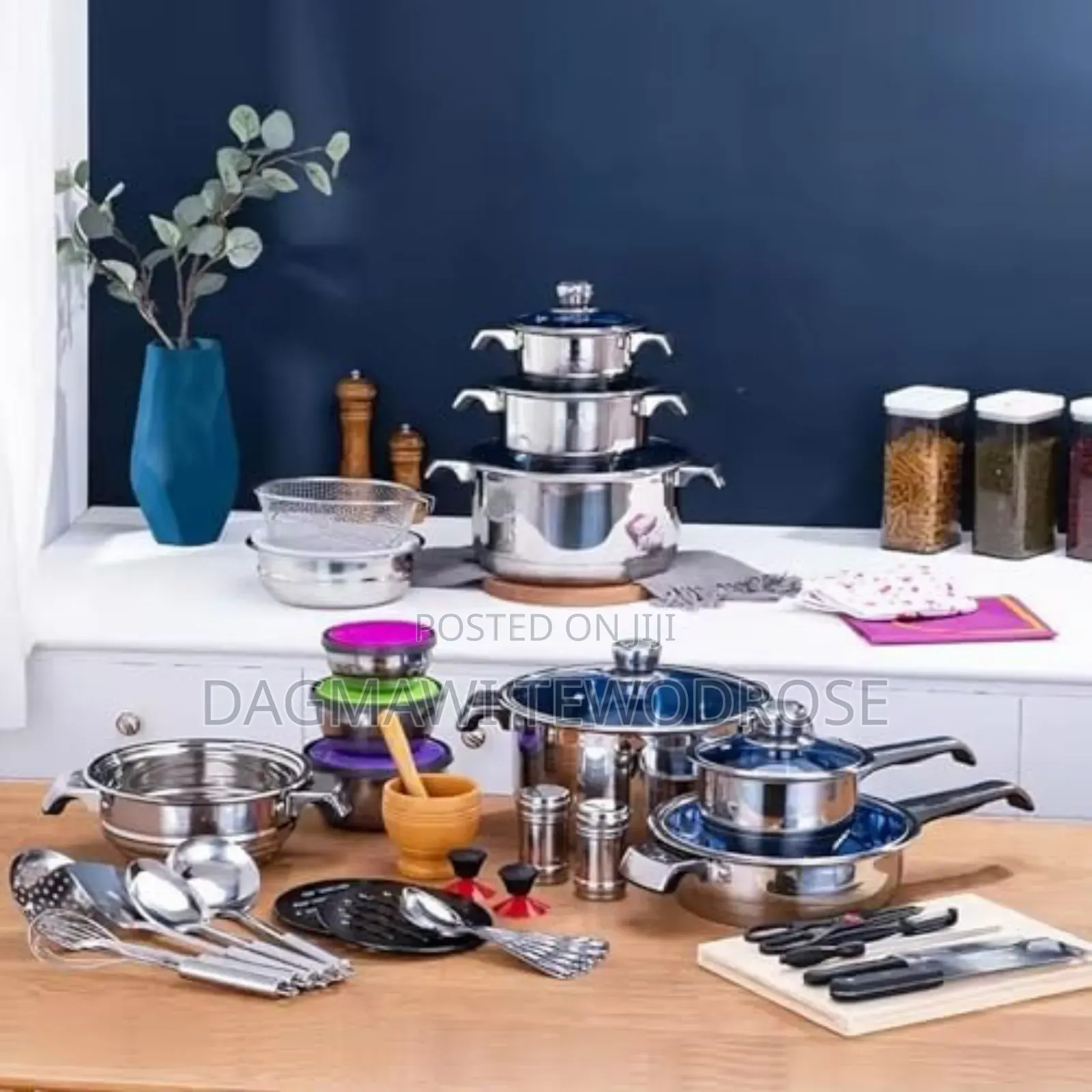 110pc Stainless Steel.Cookware Set