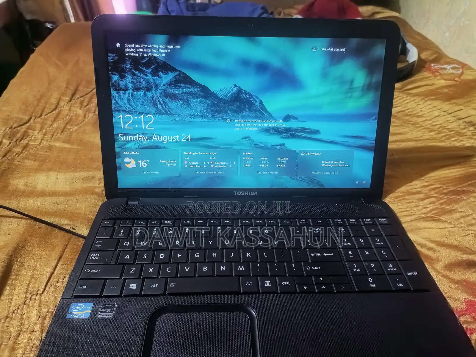 Laptop Toshiba Satellite C855 8GB Intel Core I3 HDD 500GB