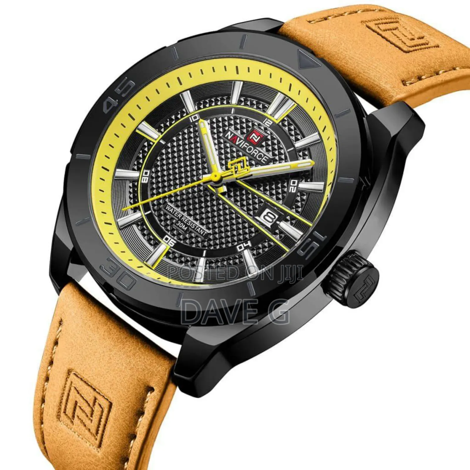 Naviforce Men Watch Luxury Brand Quartz Watches Genuine Leather Watch