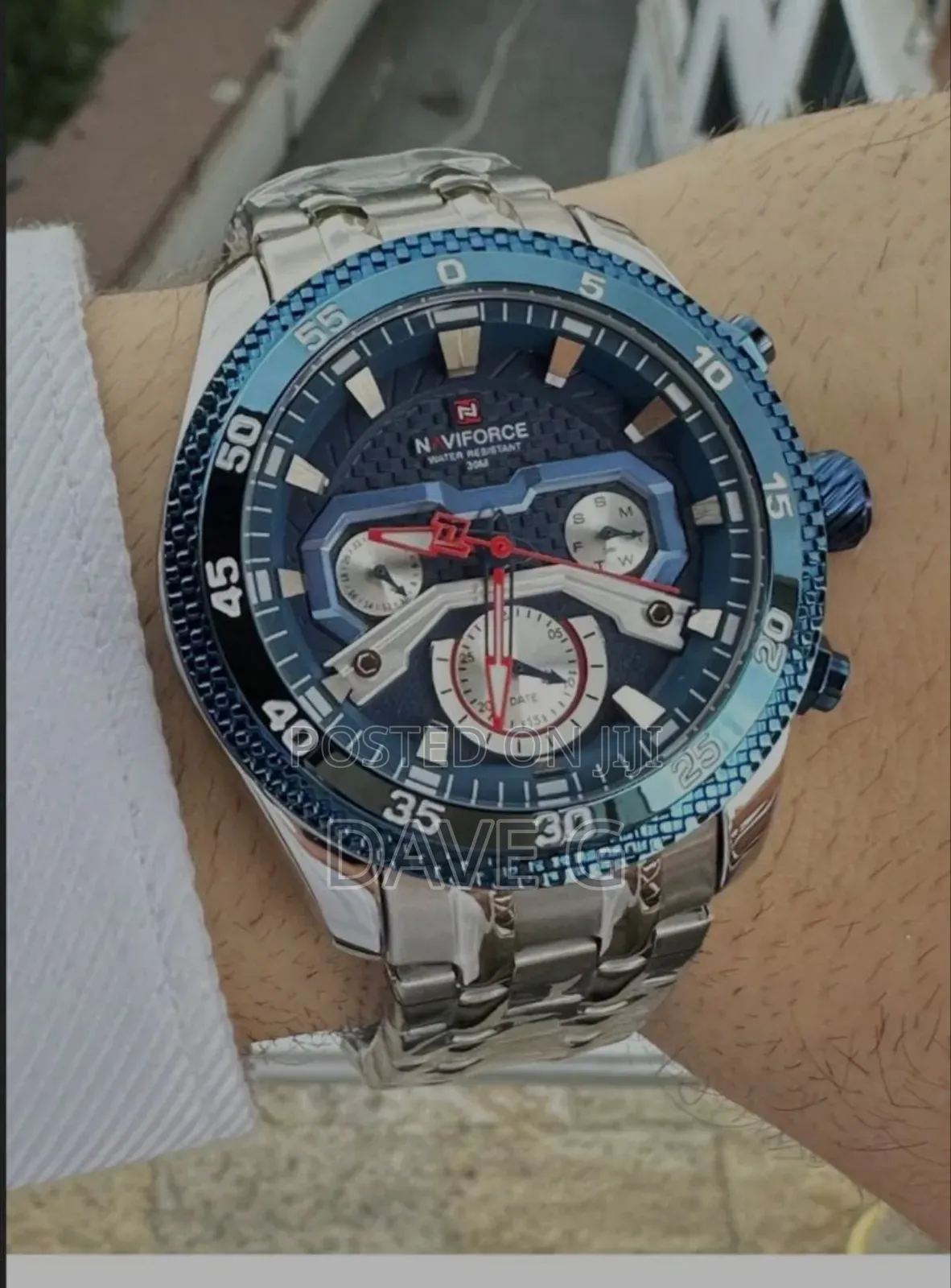 Naviforce Quartz Lumnious Date Day Display Watch for Men