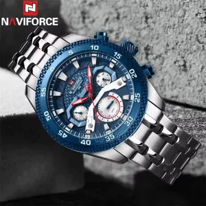 Naviforce Quartz Lumnious Date Day Display Watch for Men