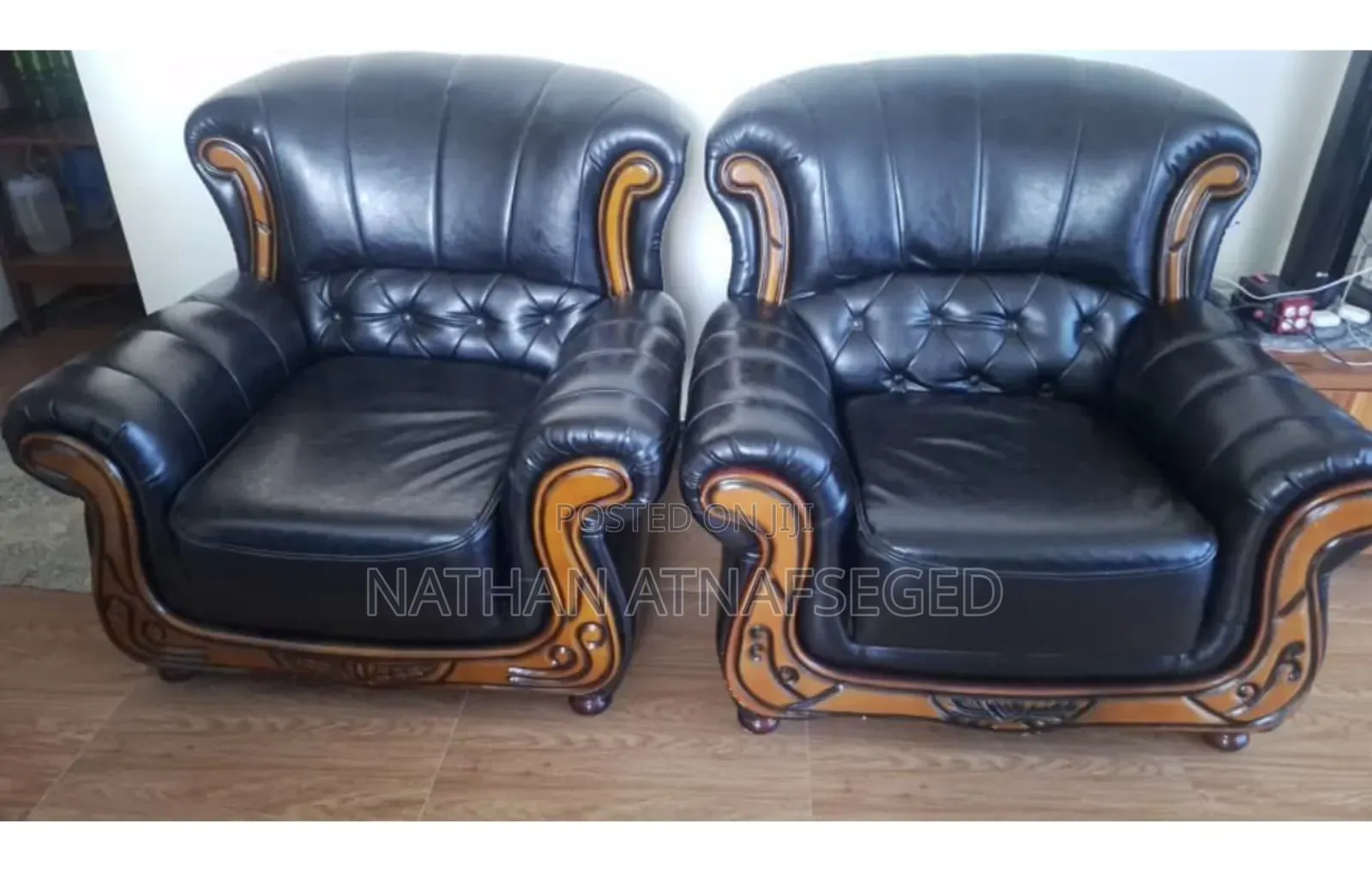 Living Room Leather Sofa