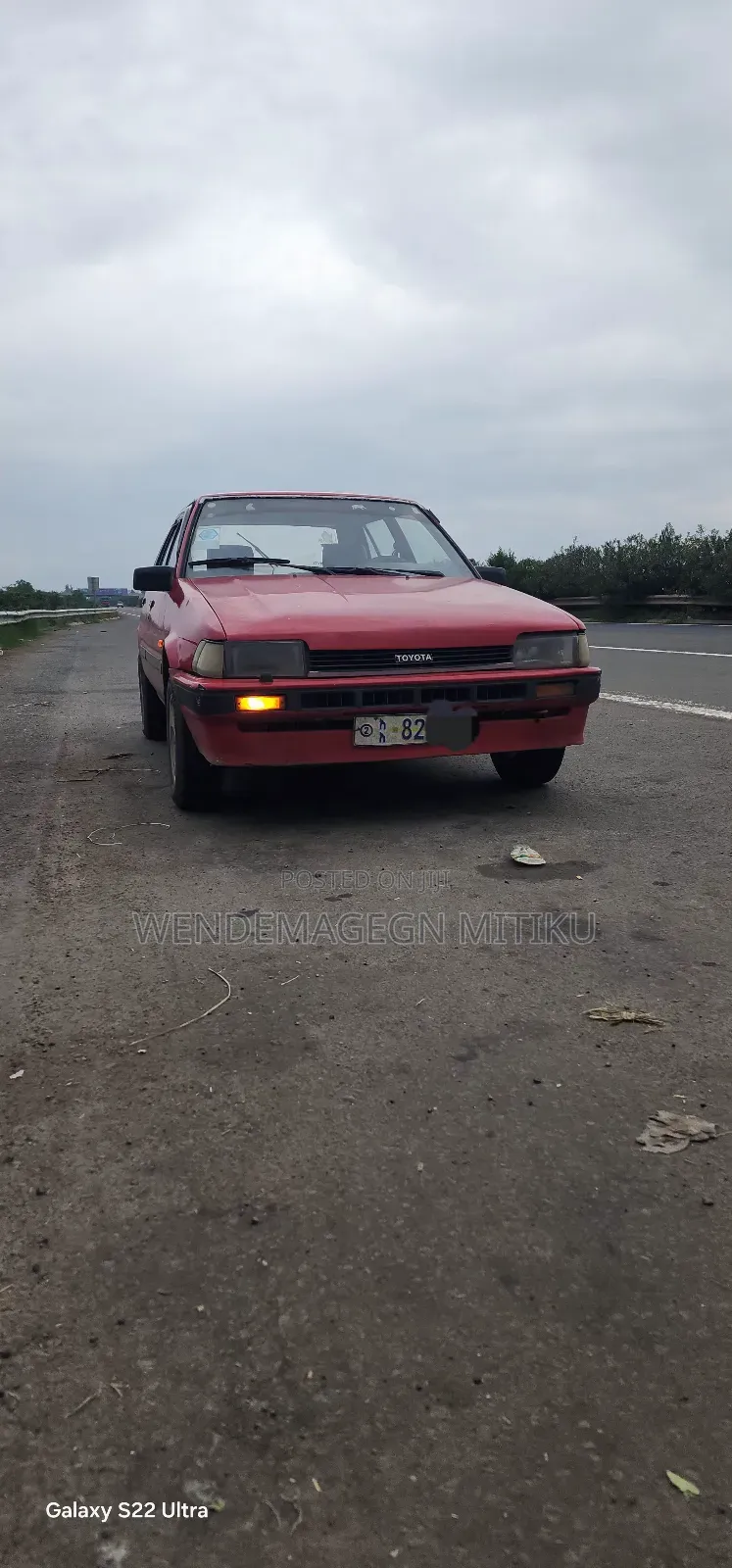 Toyota Corolla Coupe 1985 Red