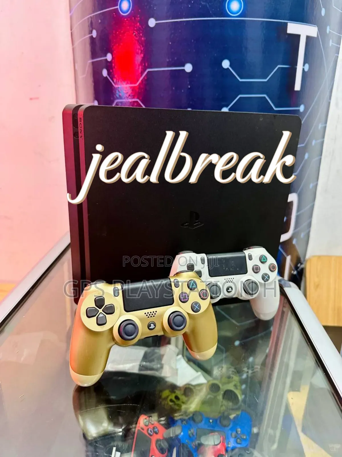 Playstation 4 Slim Jealbreak ታላቅ ቅናሽ