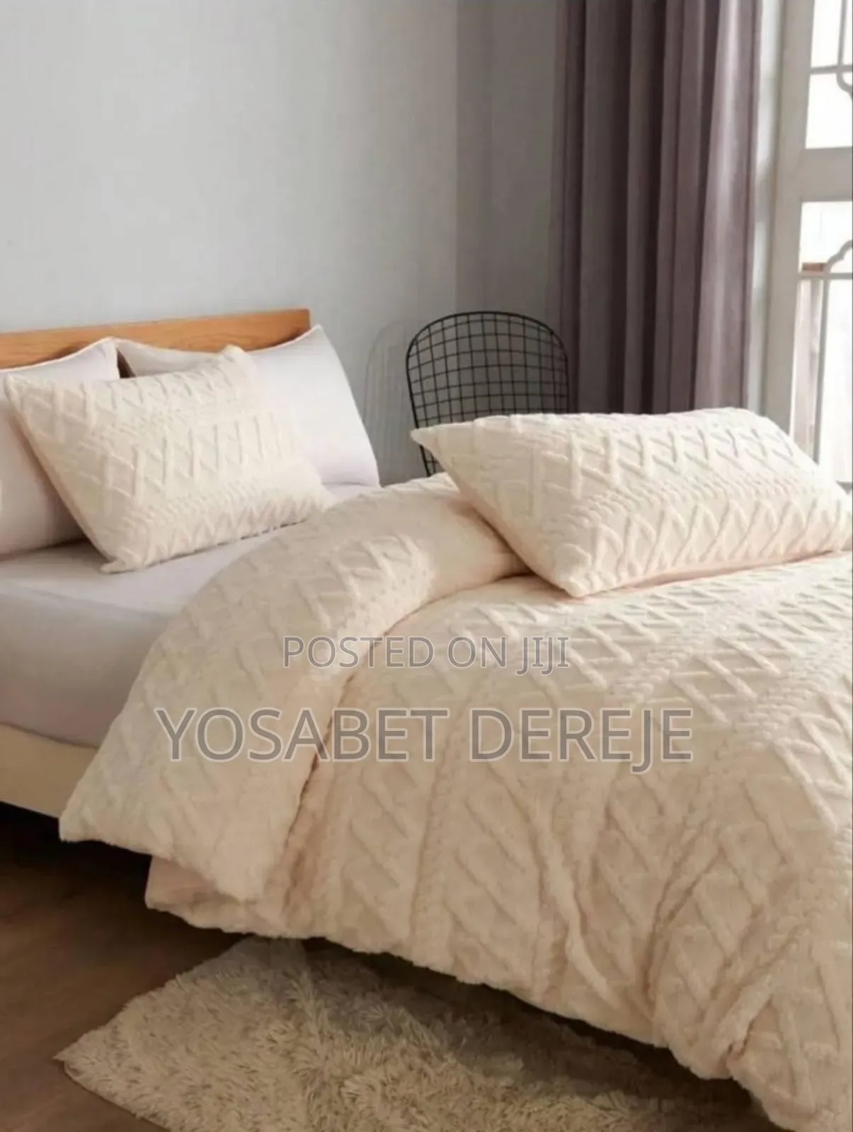 3 Pieces Sherpa Fleece Comforter Set