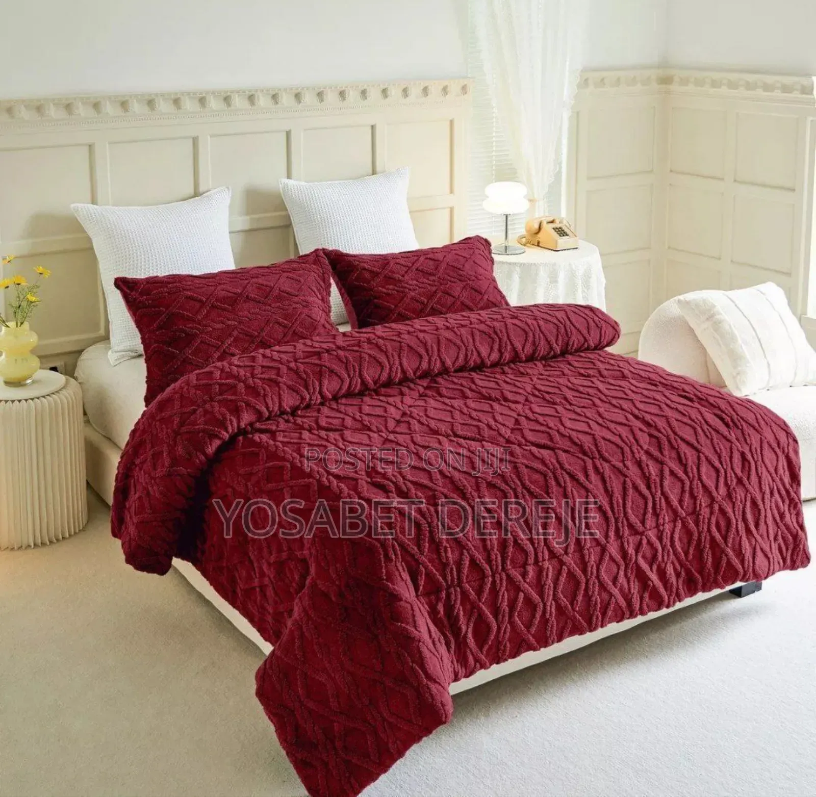 3 Pieces Sherpa Fleece Comforter Set