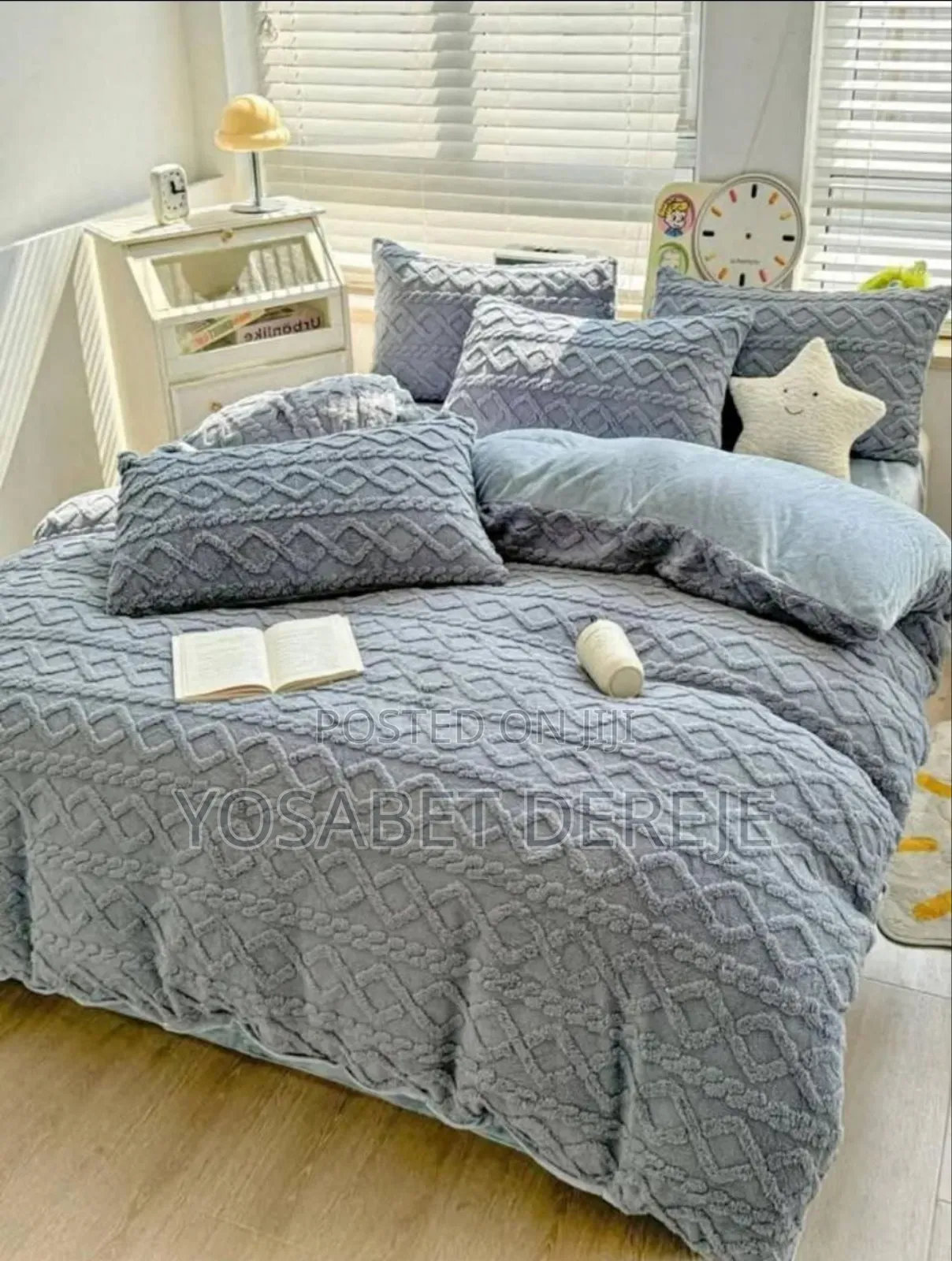3 Pieces Sherpa Fleece Comforter Set