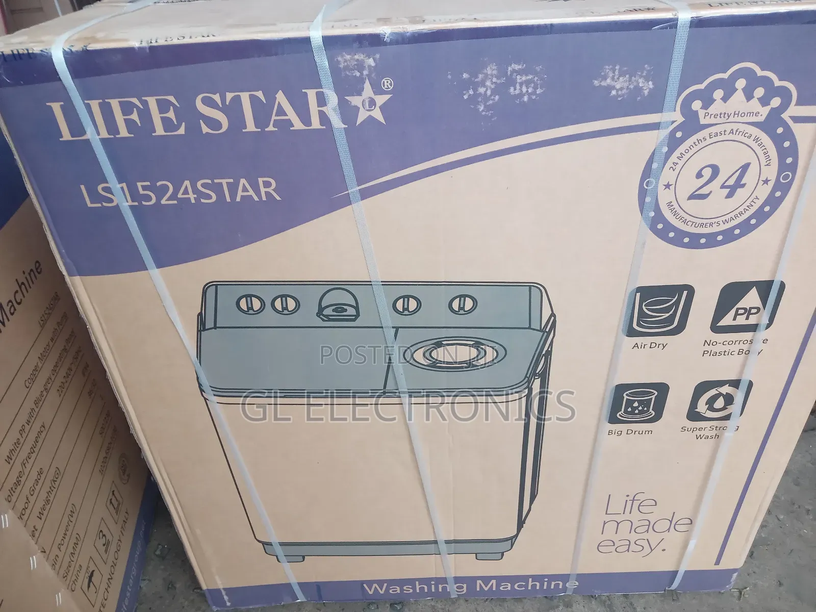 Life Star Washing Machine 15kg