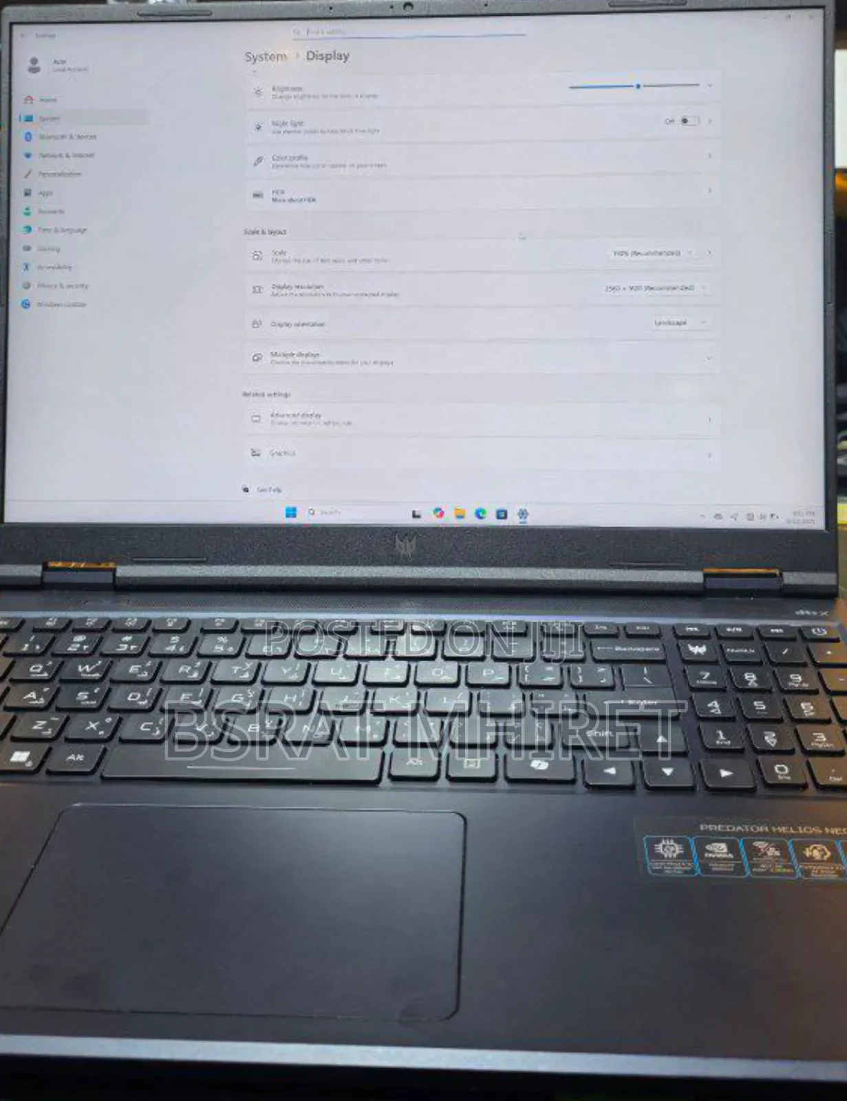 New Laptop Acer Predator Helios Neo 16 16GB Intel Core i9 SSD 1T