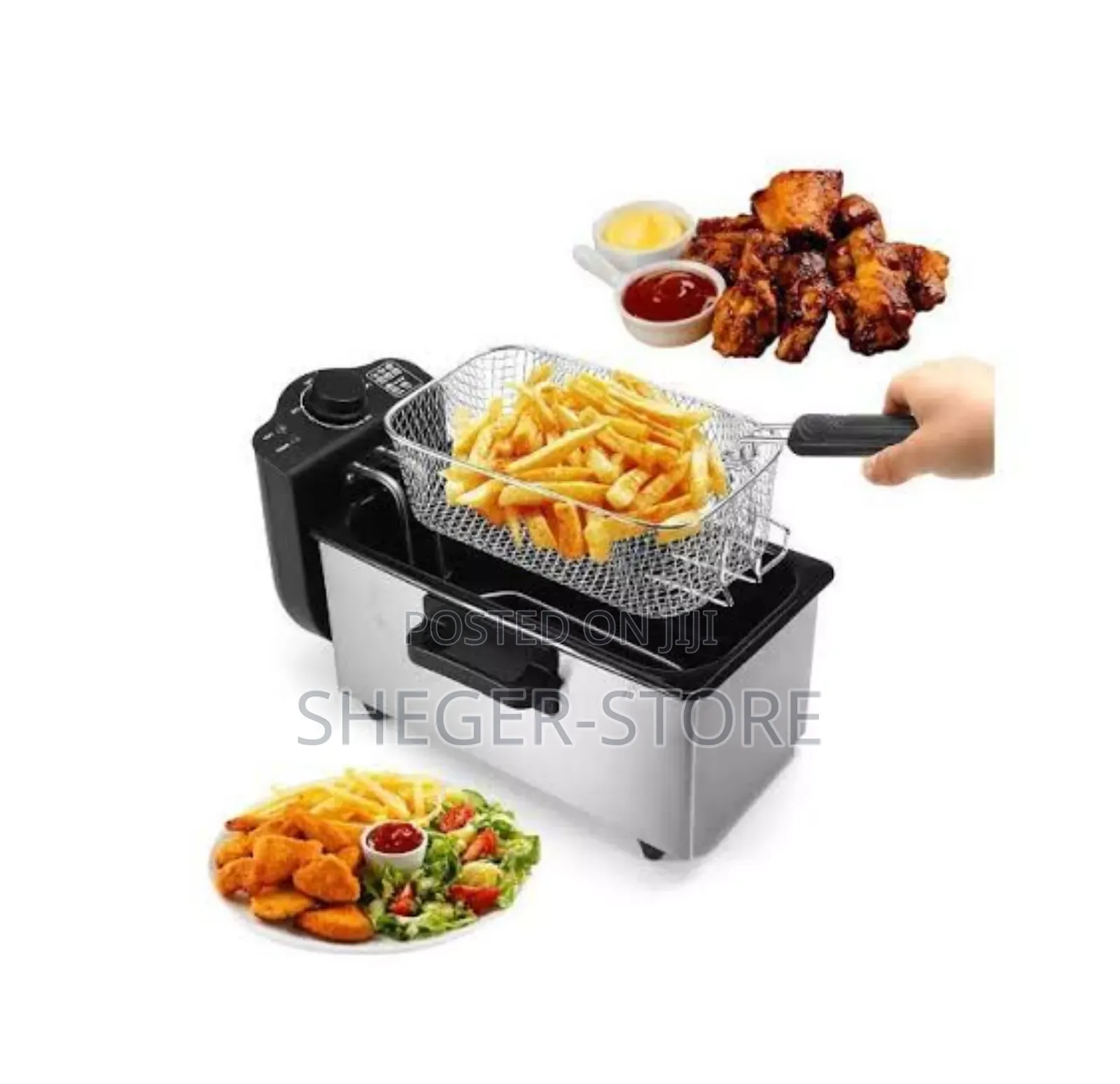 Sokani Stainless Steel Deep Fryer – 3.5l Capacity