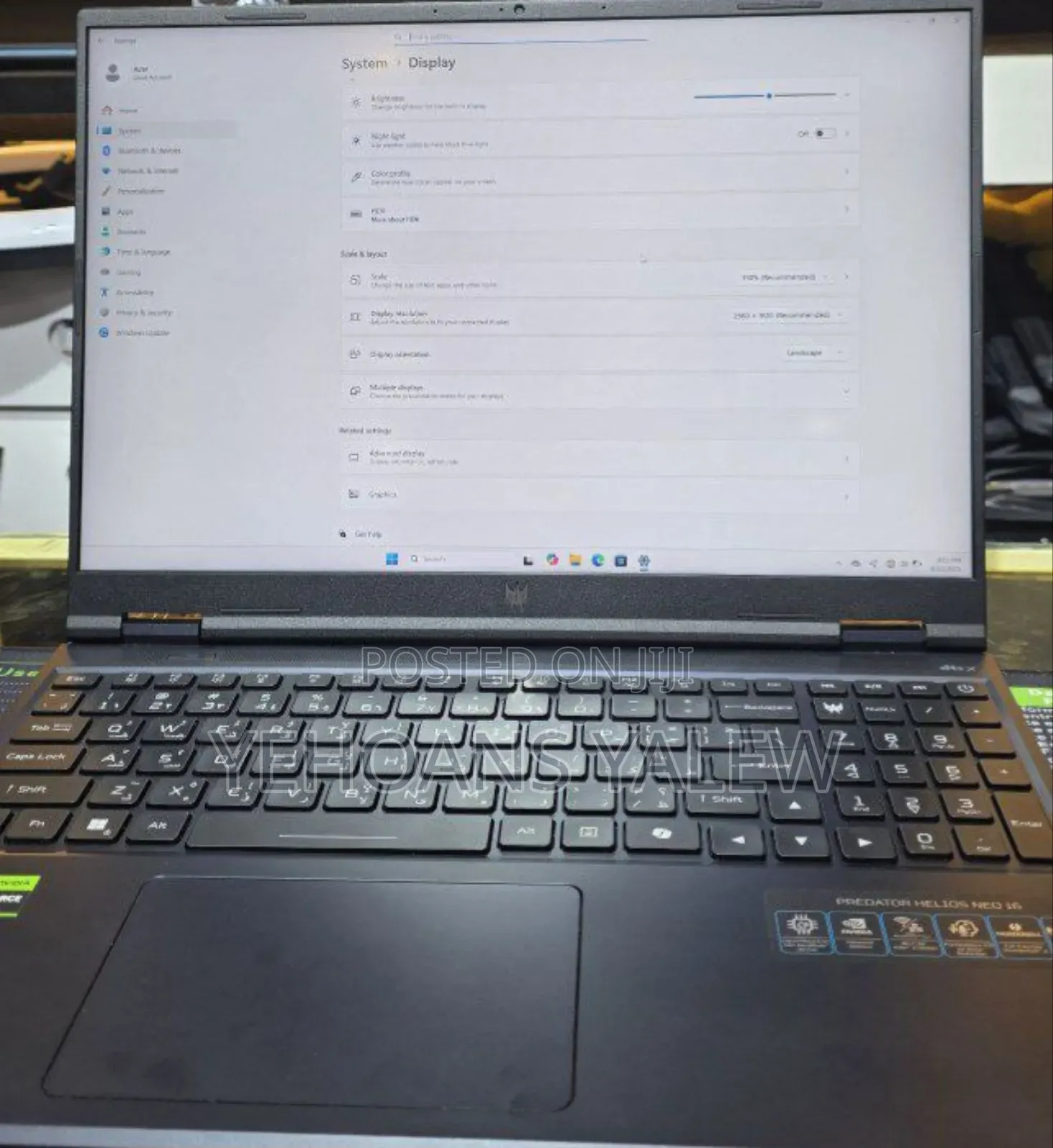 New Laptop Acer Predator Helios Neo 16 16GB Intel Core I9 SSD 1T