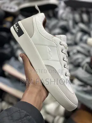 Photo - Clarks Flat White Mens Classic Shoes