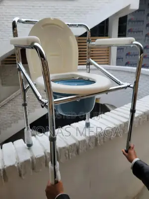 Photo - Toilet Chair=€Toilet Chair፹癌padded Features for Comfort Easy Cleaning