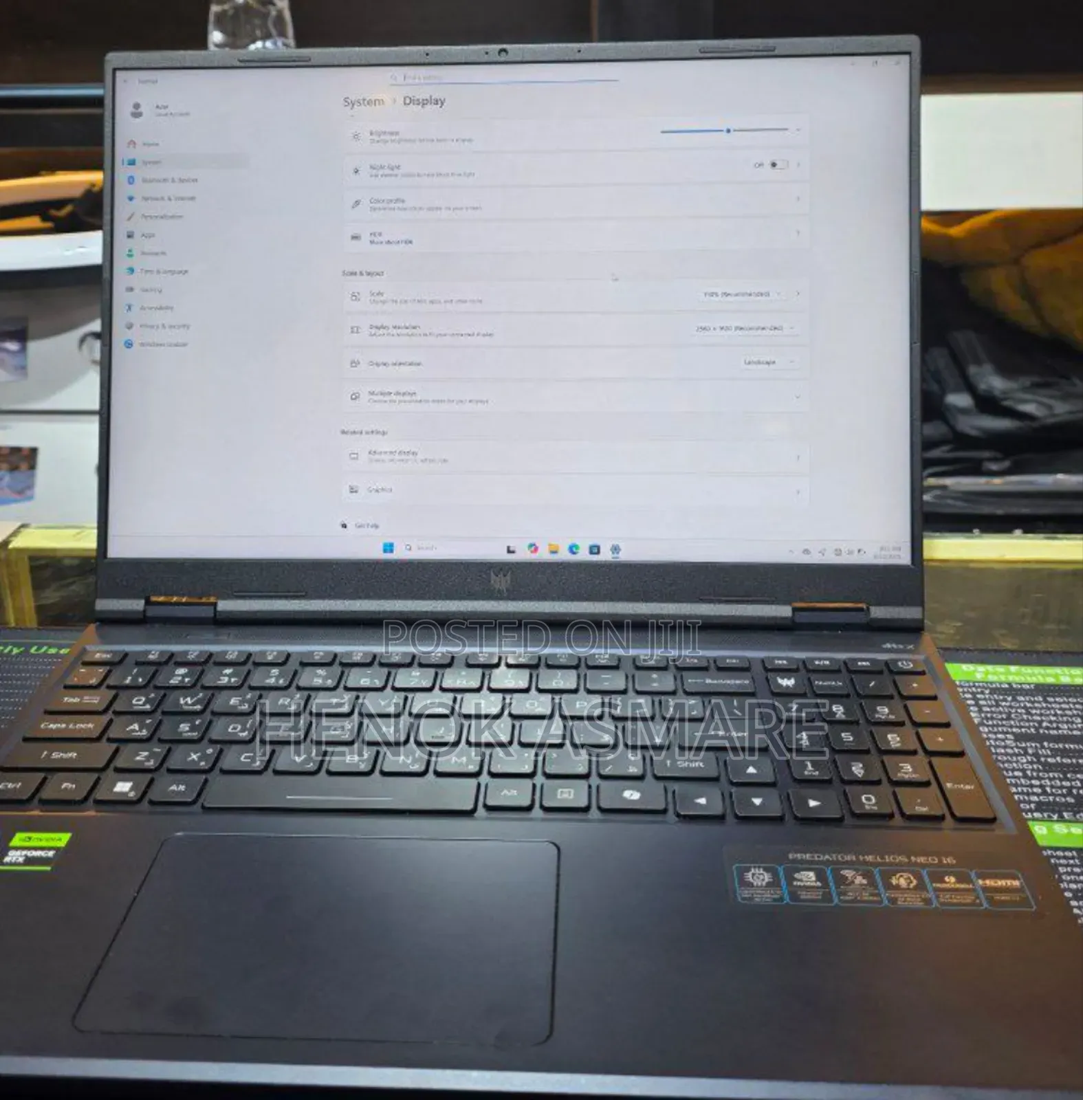 New Laptop Acer Predator Helios Neo 16 16GB Intel Core I9 SSD 1T