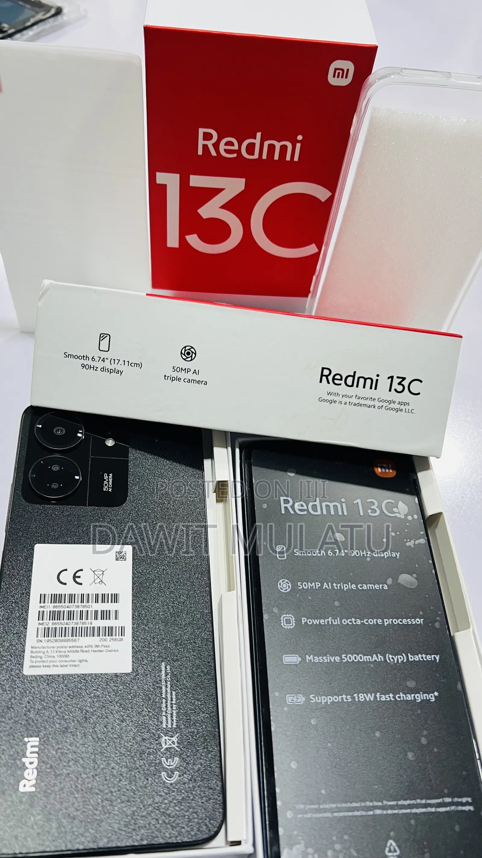 New Xiaomi Redmi 13C 256 GB Black