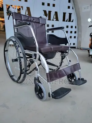 Toilet Wheelchair屾陵leather Laminated Wheelchair፹殮wheelchair