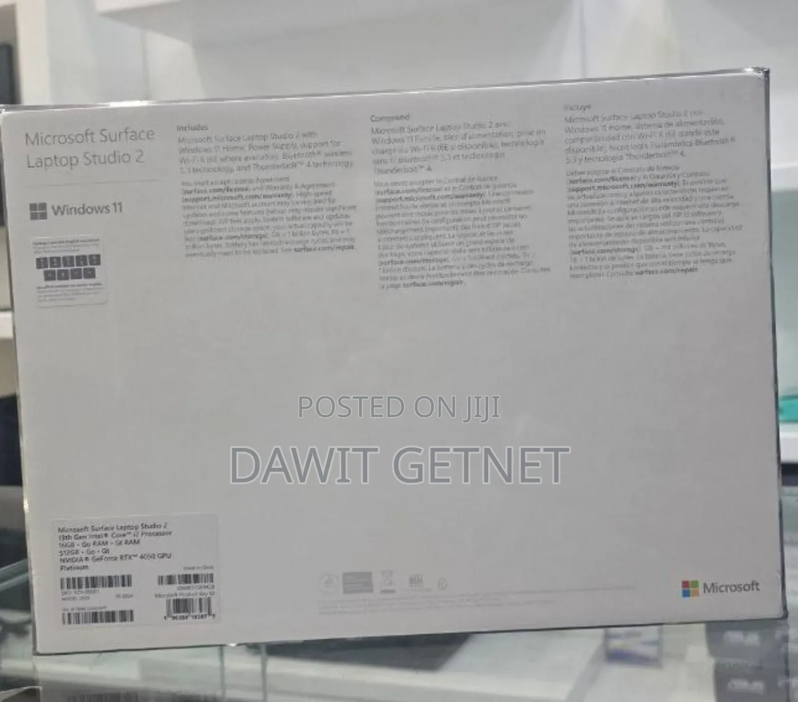 New Laptop Microsoft Surface 16GB Intel Core I7 SSD 512GB