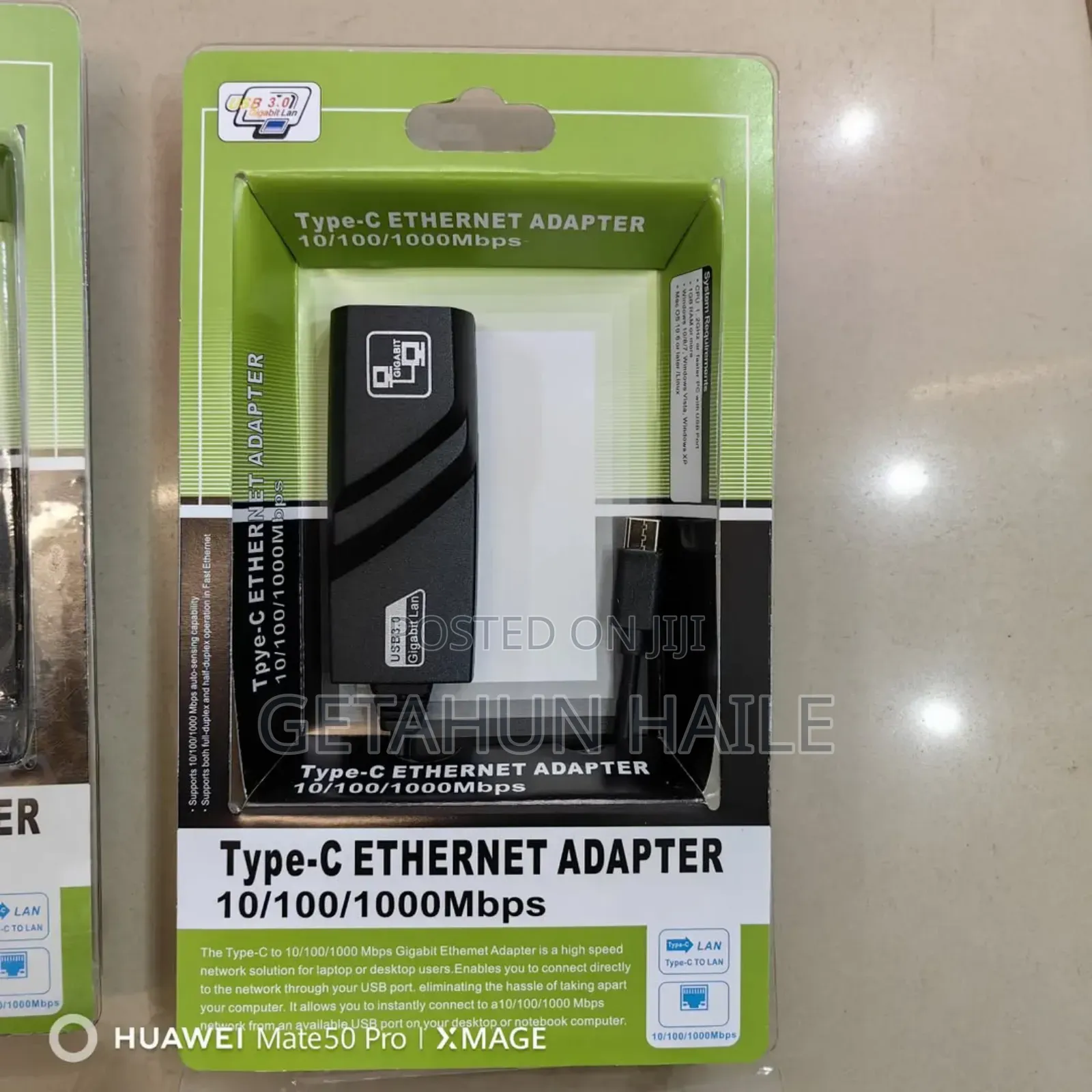 Type-C to Ethernet Adapters( Type C to Rj45 )